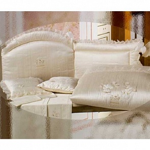 Комплект в кроватку Шелковые эмоции 03L.154BW_OR из коллекции 4 времени года, в чемодане (Babypiu, 00-0014810)